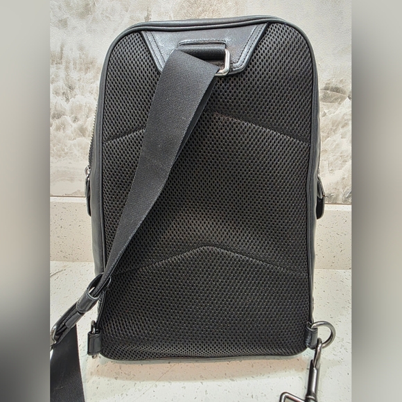 Coach Black Leather Unisex And/or Men's Bag - Gunmetal - Picture 12 of 15